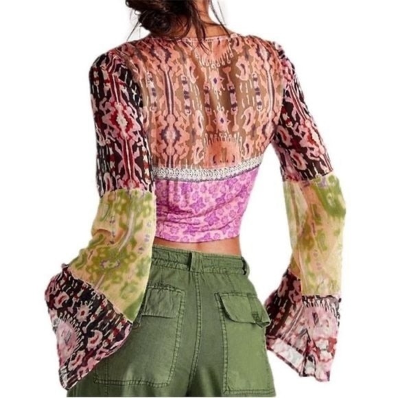 SOLD FREE PEOPLE Walk That Walk Top By - Femme Combo Size Small - Picture 4 of 15